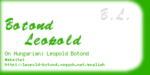 botond leopold business card